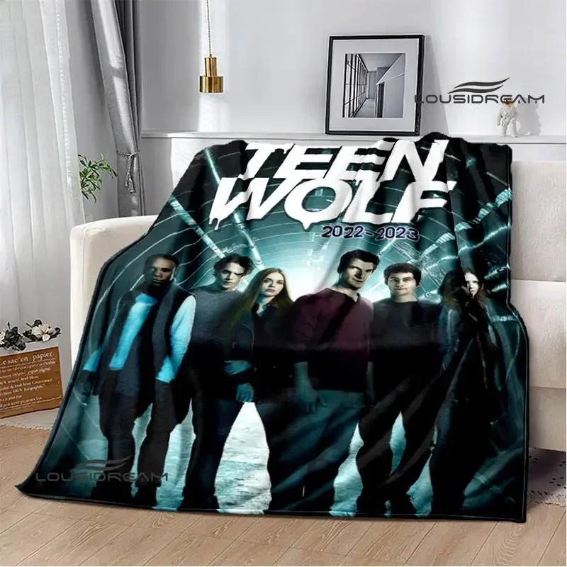 Film Teen Wolf bedruckte Decken Picknickdecke Warme Decke Weich und bequem Decke für Zuhause und Reise Bettwäsche Geburtstagsgeschenk