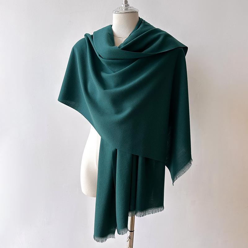 Fashion Winter Cashmere Scarf For Women Warm Solid Color Wraps Shawls Bandana Foulard Neckerchief Poncho Echarpe Pashmina Stoles