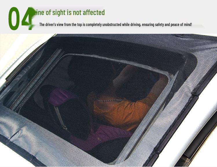 Car Window & Sunroof Mosquito Mesh Sunshade Curtains