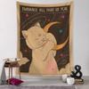 Kawaii Fumetti Carino Arazzo da Parete Arte Cartone Animato Gatto Estetica Stanza Camera da Letto Soggiorno Arredamento Casa
