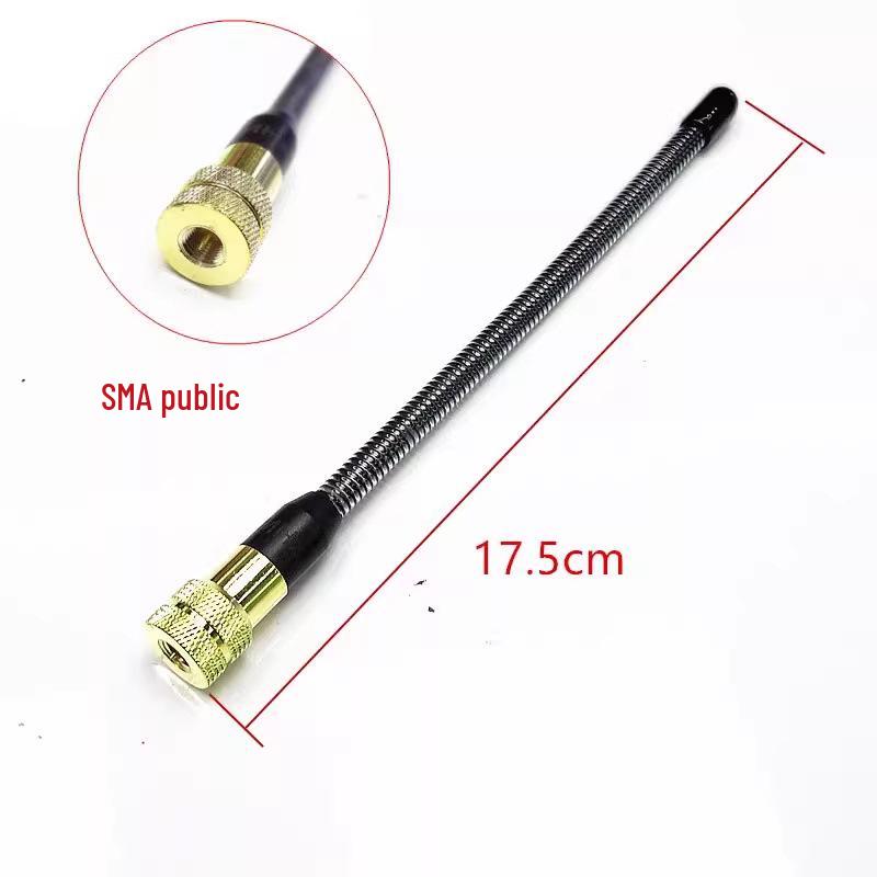 

Compact Walkie-Talkie Antenna for VHF/UHF 136-174MHz/400-500MHz Spring Antenna - SMA Female Connector