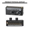 Compactly 6Channel Audios Switcher For Clear Sound And Easy Setups Eliminates Noise and Sound Interferences Selector