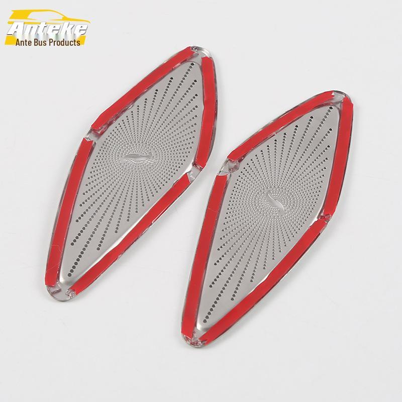 Stainless Steel Rear Door Speaker Cover for 18 GM8 - Third Row Audio Decorative Patch
