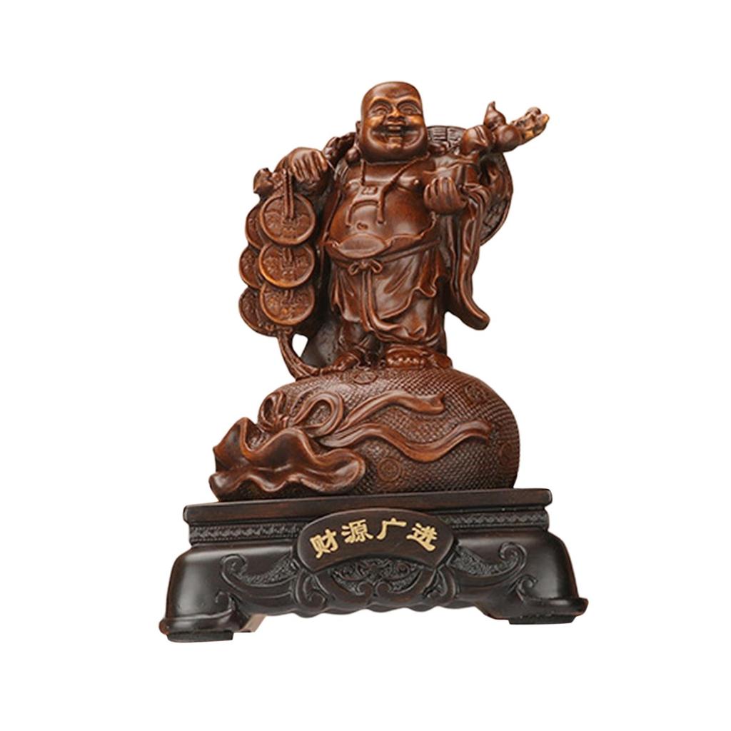 Feng Shui Chinese Buddha Statue Buddha Sculpture Ornament Artwork Sitting Buddha