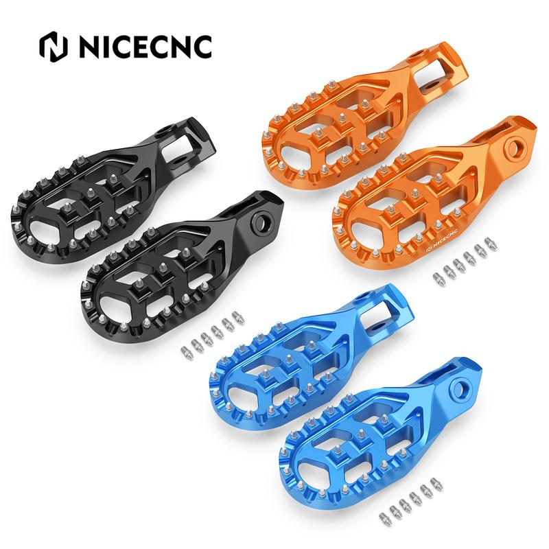 NICECNC For KTM EXC 300 2024 Forged Aluminum Footrest Footpegs Mount Pins For KTM EXC-F 350 SXF 450 Husqvarna TE300 GasGas EC300
