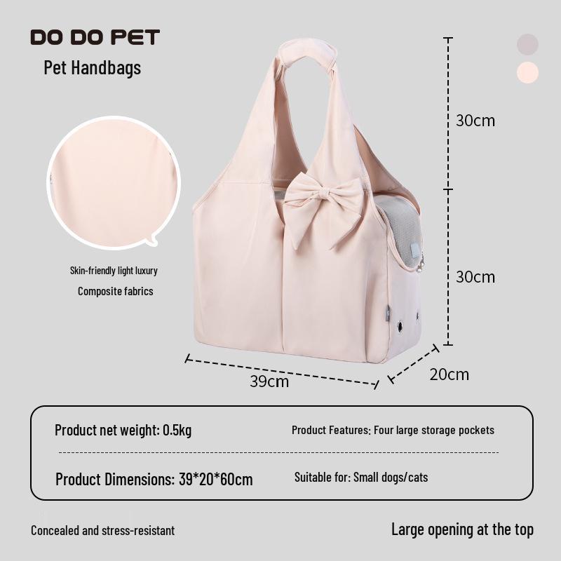 Portable Large Capacity Breathable Pet Backpack for Small Dogs & Cats