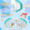 Kids Snorkel Mask 3 Windows Panoramic Wide View HD Three-Lens Adjustable Scuba Snorkeling Swimming Diving For Kids and Youth