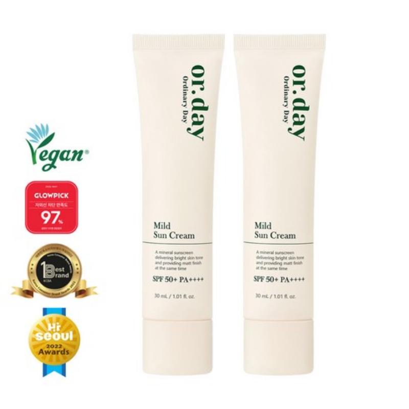 ElishaCoy or.day Mild Sun Cream 30ml* 2EA