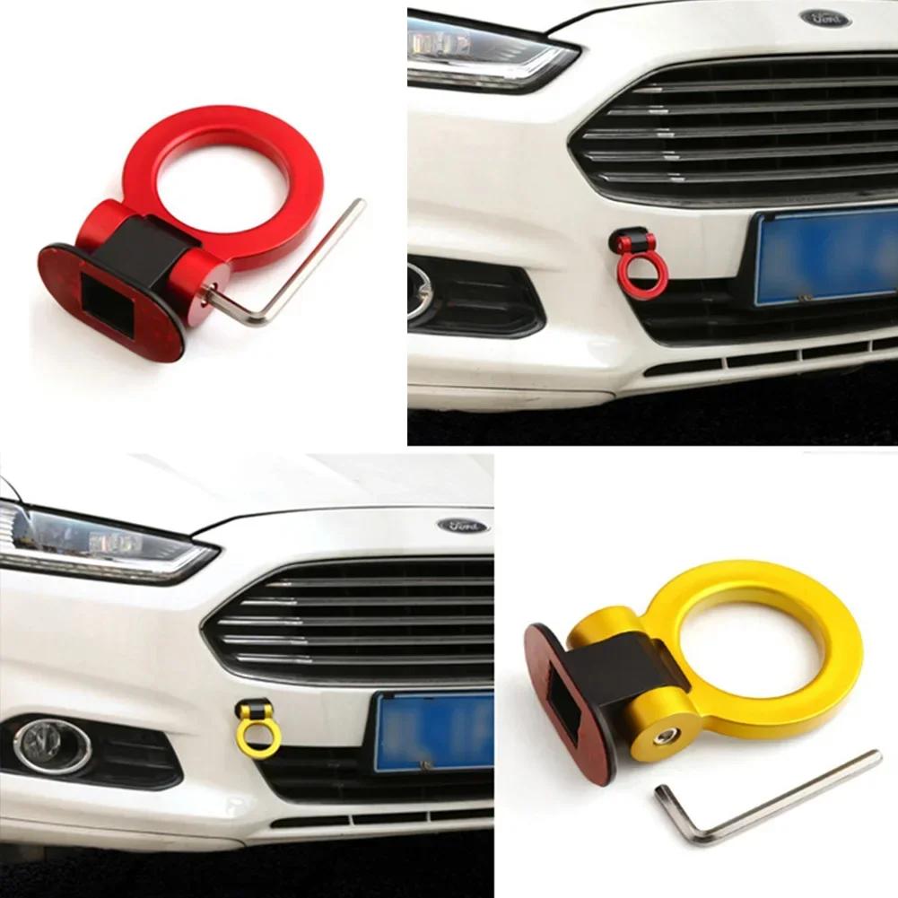 ABS Car Styling Trailer Hooks Sticker Decoration Car Auto Rear Front Trailer Simulation Racing Ring Vehicle Towing Hook For BMW