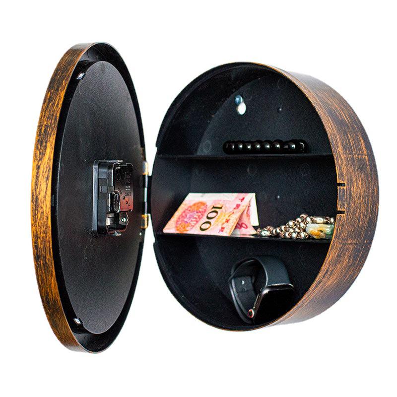 Creative Retro Wall Clock with Hidden Jewelry Storage – Decorative Bestseller for Living Rooms
