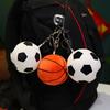 Plush Soccer Ball Keychain Stuffed Football Keychain Sports Ball Key Ring Backpack Keychain