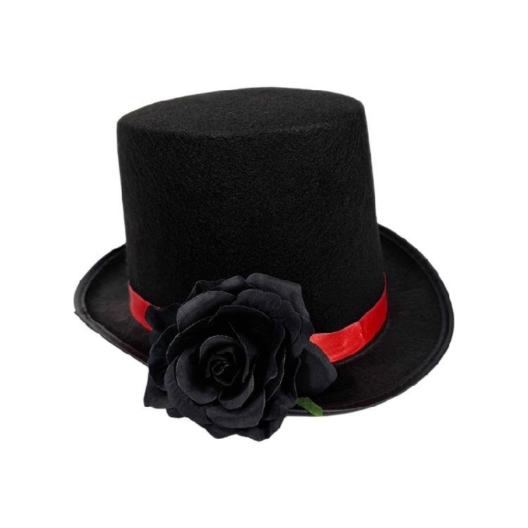 Red Blossomy Old Stimulated Cloth Sun Hat Unisex Design Comfortable Headwear For Daily Use Beach Wedding Celebration