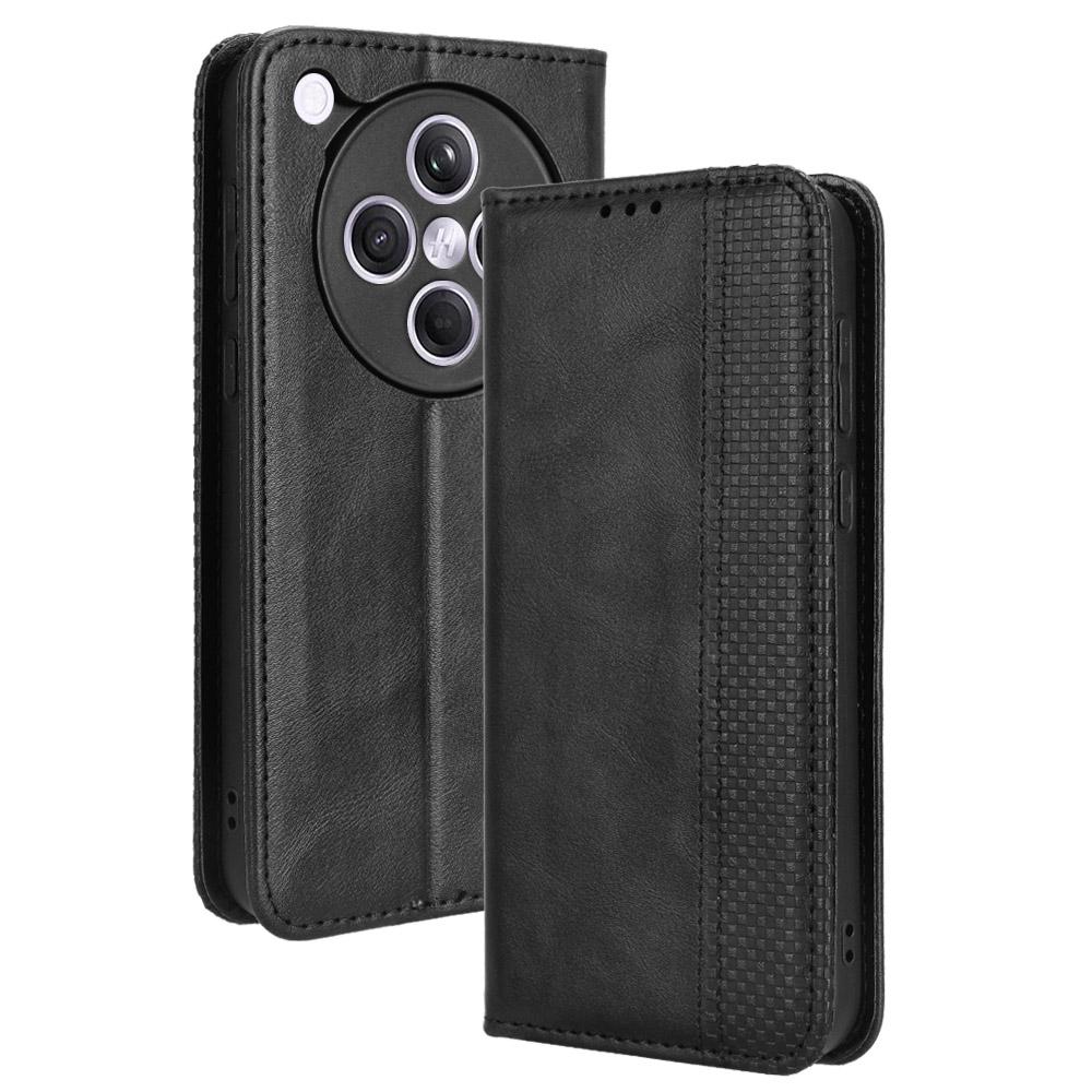 Für Oppo Find X8s+ 5G Lederhülle Brieftasche Ständer Retro Textur Handyhülle