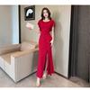 Temperament Royal sister evening dress toast suit flying sleeves long fishtail thin noble temperament sexy split dress tide