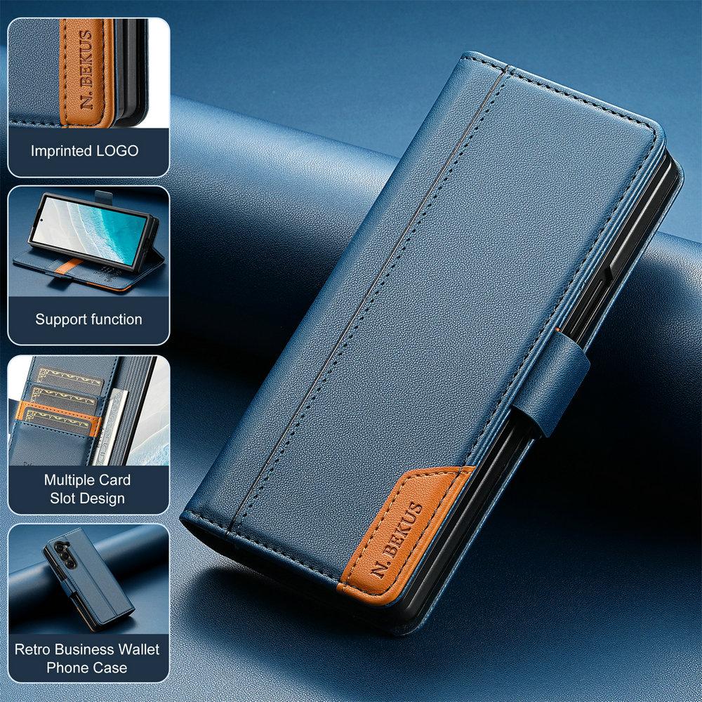 RFID Leather Wallet Coque for Samsung Galaxy Z Fold 7 5G 2025 Flip Case Magnetic Book Etui Samsung Z Fold7 6 5 4 3 Folding Cover