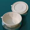Eco-Friendly Corn Starch Round Disposable Food Container