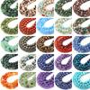 Natural Stone Beads Blue Tiger Eye Crystal Amethyst Rose Quartz Gemstone Bead for Jewelry Making Bracelet Necklace 4/6/8/10MM