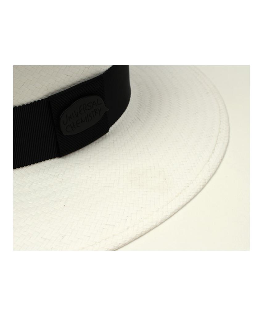 Yunibeosyeolkemiseuteuli White Flat Long Panama Hat Bk Panama Hat