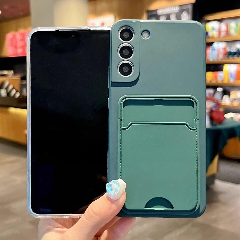 For Realme 1 Pro Card Slot Wallet Holder Cover for Realme1 G 14 Pro Plus 14T 13+ 12pro Candy Matte Soft Silicone Back Case