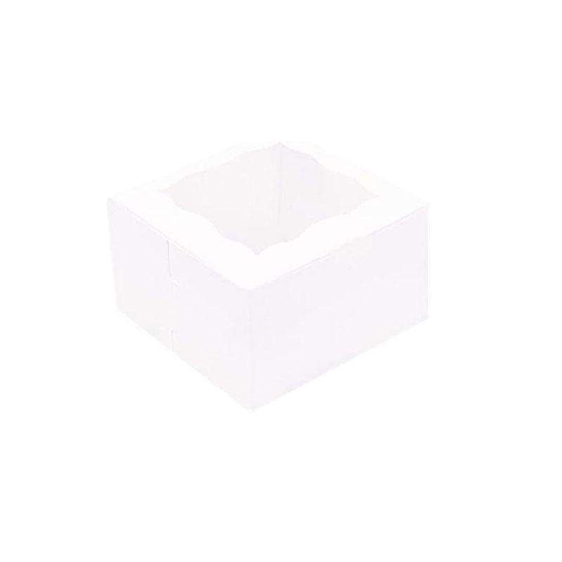 

WTEMPO 30 шт. квадратных коробок для торта из крафт-бумаги, волнистые прозрачные бумажные коробки с окошком, коробки для упаковки конфет, макарон, пончиков, свадебные праздничные принадлежности для вечеринок 30pcs белый