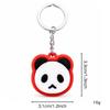 1Pcs 3.3Cm Cute Panda Head Fidget Keychain 3D Printed Pla Press Click Stress Relief Bag Pendant