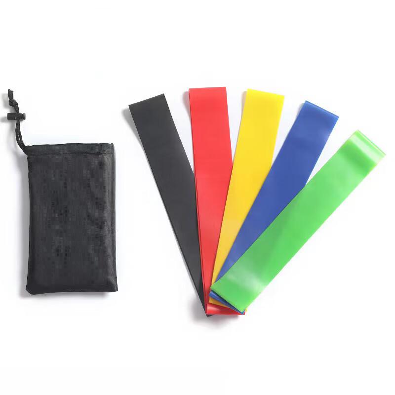 Long Zhan 5-Piece Yoga Resistance Loop Bands Set