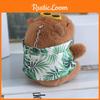 Summer Capybara Wear Plush Keychain Bag Pendant Cartoon Decoration Gift Kids