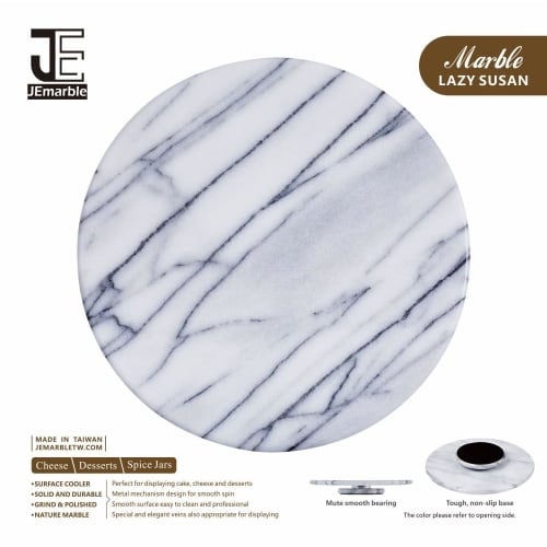 Professional-Grade Smooth Rotating Turntable for Delicious Cakes. JE Marble Cake Turntable, Cake Decorating Stand, Baking Tools, Decorations, Naps, Ba
