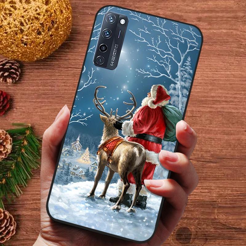 Świąteczne malowane etui na ZTE Axon 20 4G 5G Silikonowe miękkie etui na telefon na ZTE Axon 40 30 Pro Ultra A20 A2121 Capa Fundas