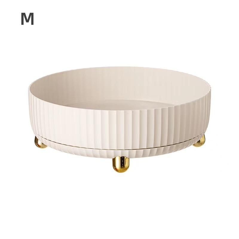 

1 шт., кухонная коробка для приправ, вращающаяся на 360 градусов, пластиковая настольная коробка для хранения, бытовые фрукты, закуски, всякая всячина, артефакт, поворотный стол