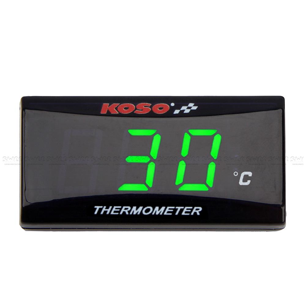 KOSO Motorcycle Water Temperature Gauge for Jinzhan BWS Thunder and Nmax155 - Thin Profile, Modified Design