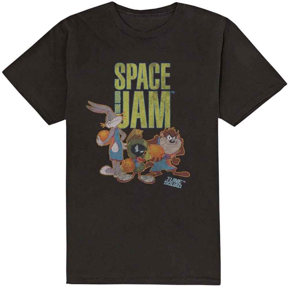 Space Jam T Shirt Tune Squad Logo Official Mens Black M S