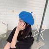 Spring and Summer Sweet and Cute Thin Breathable Knitted Star Anise Beret Painter Hat Women's Bud Hat Retro