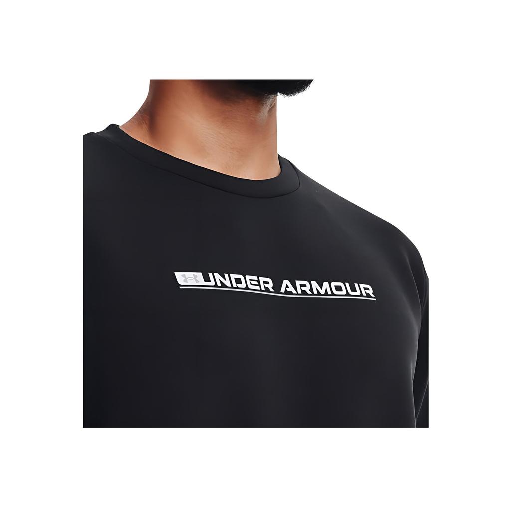 Under Armour Summit Series Knit Crew Neck Training Sweatshirt Men Tops Black 1370417-001