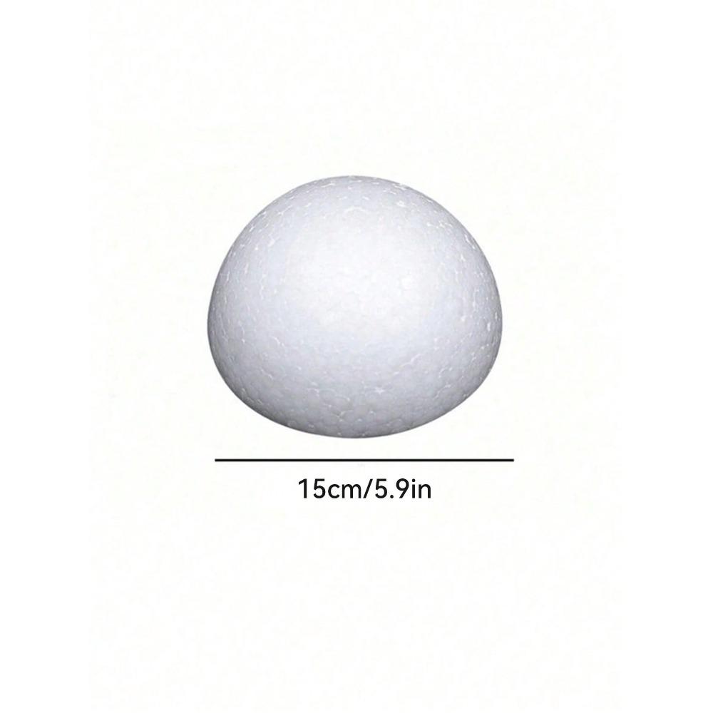 White Solid Foam Half Ball. Foam Blocks For Fresh And Artificial Flower Arrangements, Autumn Decorations, Halloween Decorations, Plant Decorations