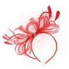 Popular Bridal Mesh Headgear Photo Bow Hair Accessories Jockey Club Feather Hairpin Head Flower