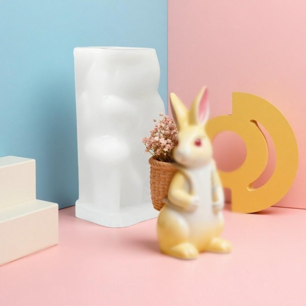 DIY Easter Bunny Mold 3D Resin Ornament Mold Easter Casting Supplies  for Plaster Aromatherapy