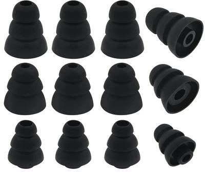 Trojitá příruba 3 přírubové ucho Vnitřní průměr ucha Diamond Kompatibilní s kulatým kanálkem Pro Pro Pro sluchátka typu Kanál, jako jsou doporučená pro osoby s