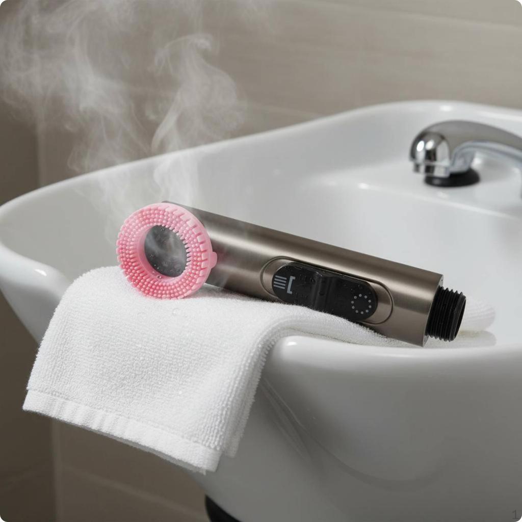 Hair Wash Rinse Attachment MultiSetting Shampoo Sprayer Adjustable Massage Shower Nozzle for Barber