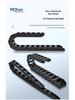 Silent Wear-Resistant Nylon Drag Chain for Robot Arm: Dustproof Plastic Cable Trough