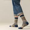 Men's Dress Socks Cotton Crew Socks 3 Pairs,Breathable and Sweat-absorbing Funky Colorful Pattern Crew Socks