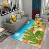 Cartoon Wüstenkaktus Teppich Blumenpflanzen Teppiche Küchen-Fußmatte Pflanze Anti-Rutsch Eingangsteppich Wohnzimmer Schlafzimmer Dekor Teppiche