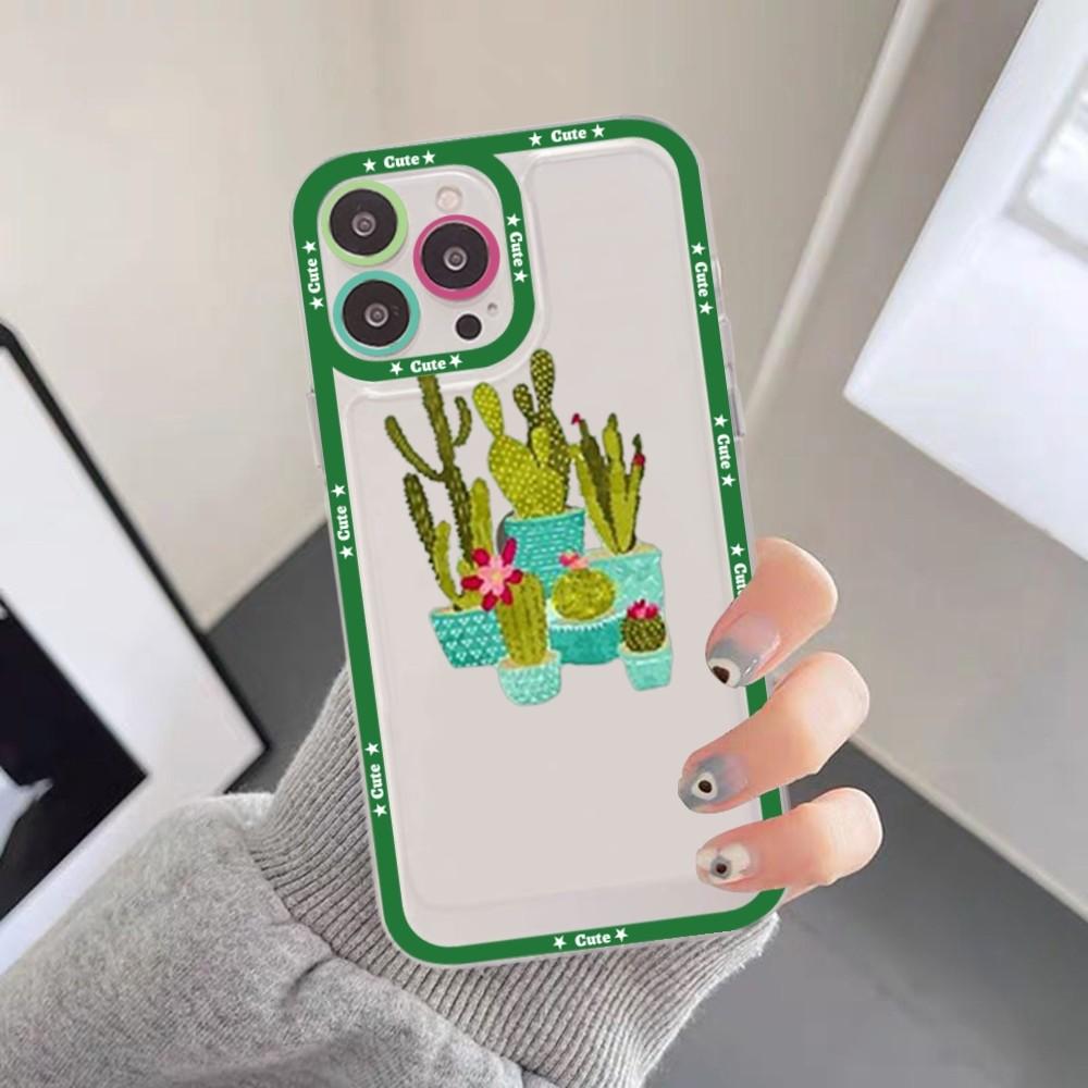 Cartoon Art Summer Cactus Phone Case For Samsung A 10 20 30 70 13 21 32 72 22 51 52 53 71 73 32 4g 32 5g Fundas