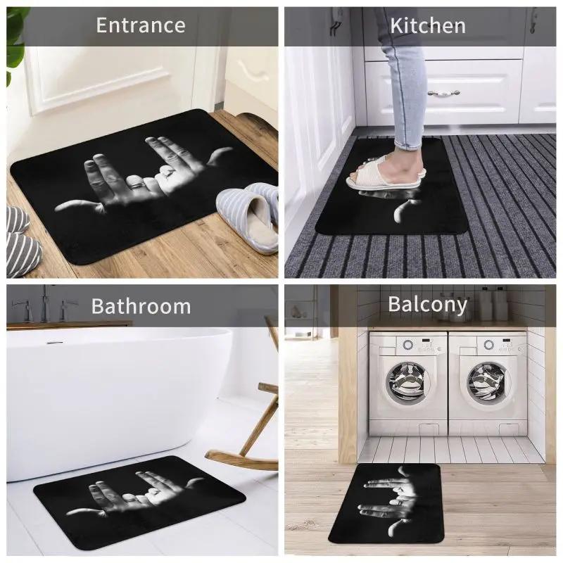 Jul Doormat Anti-Slip Bath Kitchen Mat Garden Garage Door Floor Entrance Carpet Rug