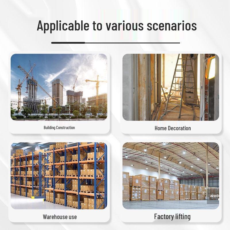 National Standard 3/5 Ton Eye-and-Eye Crane Sling, White Flat Thickened Towing Strap