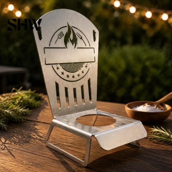 Rust Proof Metal Roaster for Poultry Beer Can Chicken Rack, Durable Vertical Stand, Stable Upright Cooking Rack Heat Resistant BBQ Grills Outdoor