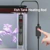 25w-300w Fish Tank Aquarium Heating Rod Quartz Glass Digital Display Automatic Thermostat Rod Aquatic Aquariums Accessories
