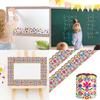 Decorative Colourful Bricks Border Paper Straight Bulletin Board Border Bulletin Board Decorations Wall Padding Paper