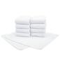 Creaps and Hand 30 X 30 Set of Plain Commercial Use [Thick Durable] Towels, Cm, 10, White, 100% Cotton,