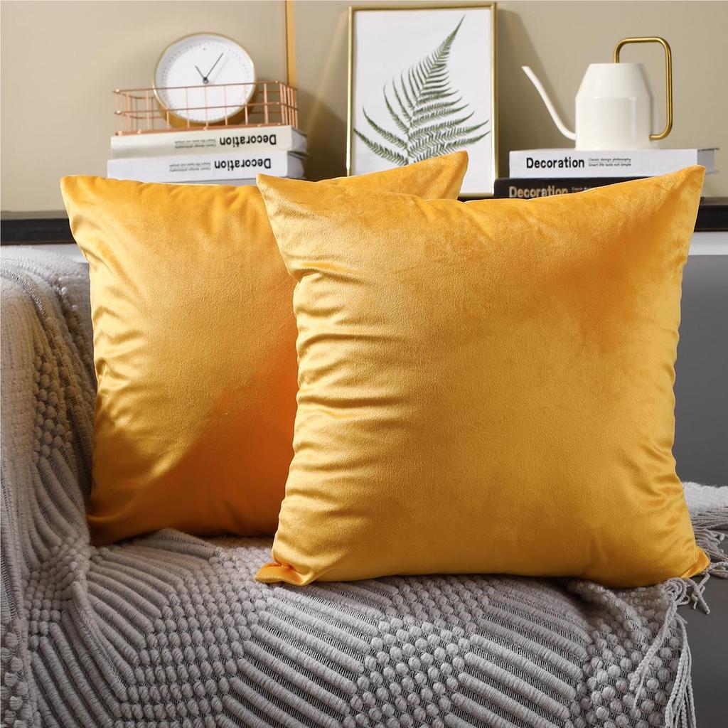 New Fashion Twill Velvet Pillow Cover Modern Simple Solid Color Pillow Home Living Room Sofa Bedroom Cushion Cover
